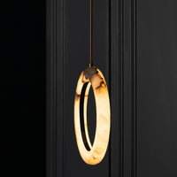 Gamba Antique White Marble Led Pendant Light Chandelier 30 Cm - Heka Lighting & Trading Limited