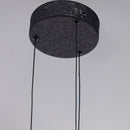 Gambia Honey Glass Black Pendant Light Chandelier 36 Cm - Heka Lighting & Trading Limited