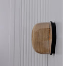 Gambia Honey Glass Black Wall Sconce 30 Cm - Heka Lighting & Trading Limited