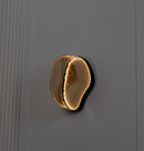 Gambia Honey Glass Black Wall Sconce 30 Cm - Heka Lighting & Trading Limited