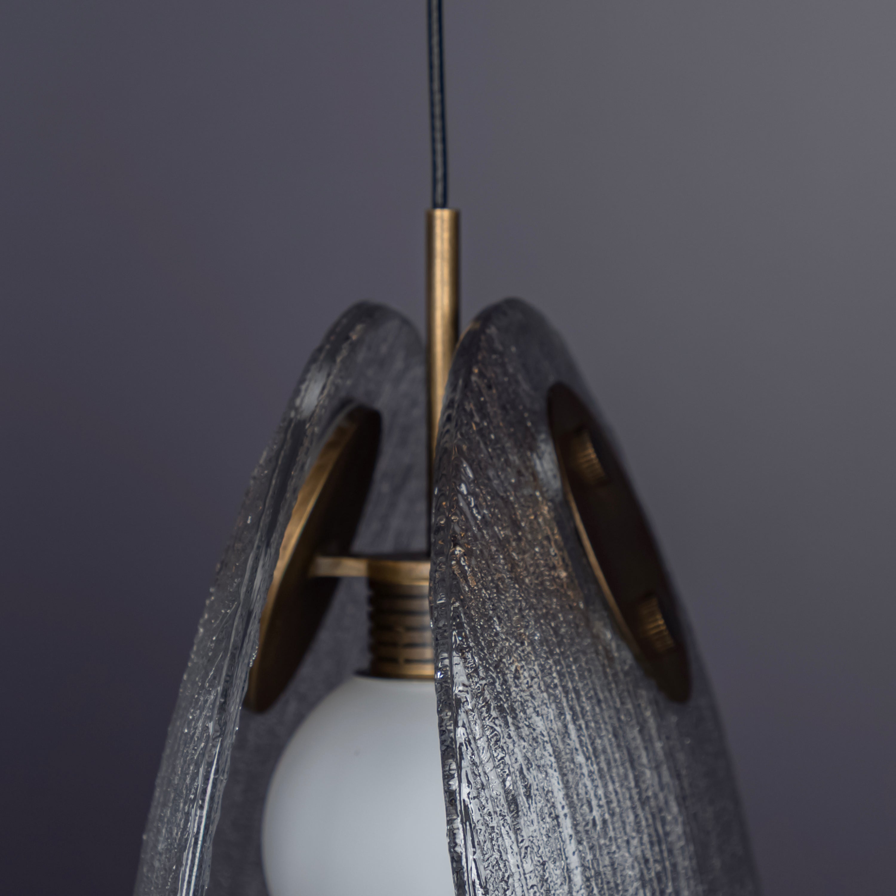 Gana Two White Frosted Glass Antique Pendant Light 22 Cm - Heka Lighting & Trading Limited