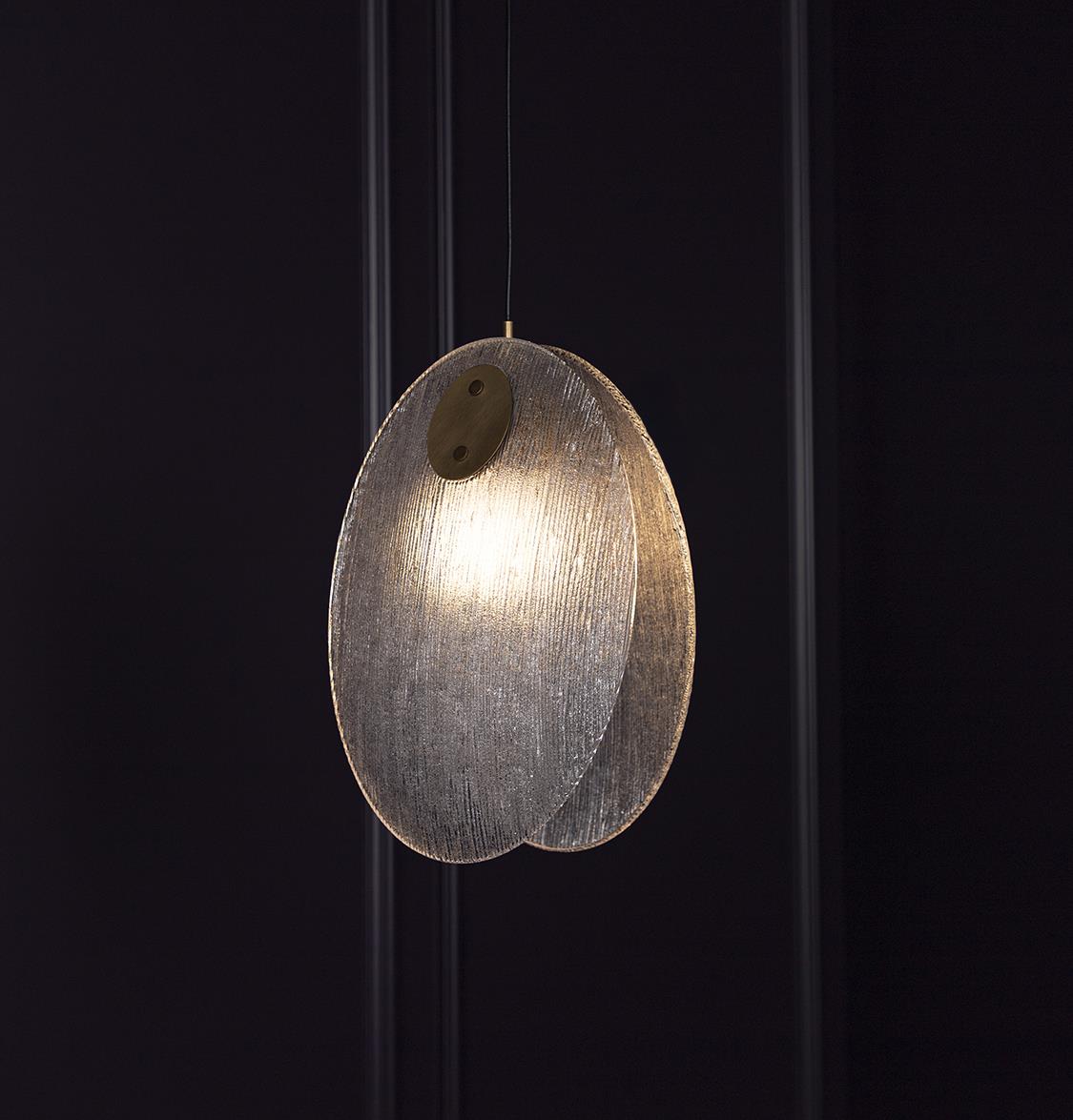 Gana Two White Frosted Glass Antique Pendant Light 32 Cm