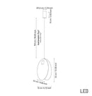 Gana Two White Frosted Glass Antique Pendant Light 32 Cm - Heka Lighting & Trading Limited