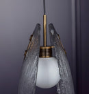 Gana Two White Frosted Glass Antique Pendant Light 32 Cm - Heka Lighting & Trading Limited