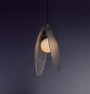 Gana Two White Frosted Glass Antique Pendant Light 32 Cm - Heka Lighting & Trading Limited