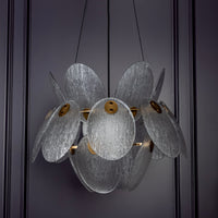 Gana White Frosted Glass Antique Chandelier 50 Cm - Heka Lighting & Trading Limited