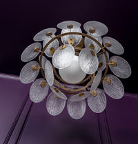 Gana White Frosted Glass Antique Chandelier 70 Cm - Heka Lighting & Trading Limited