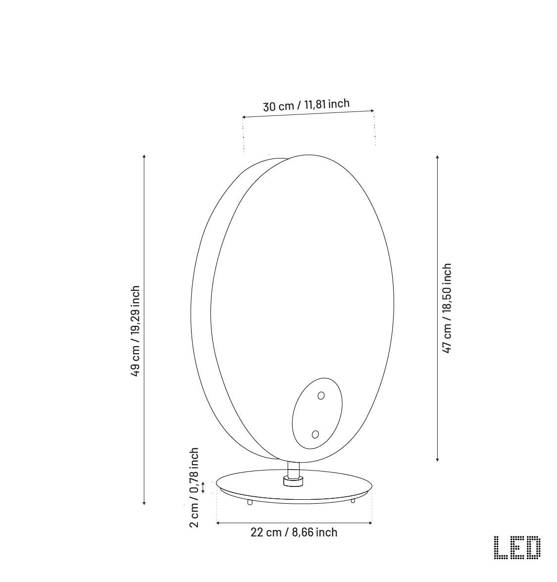 Gana White Frosted Glass Brushed Brass Table Lamp - Heka Lighting & Trading Limited