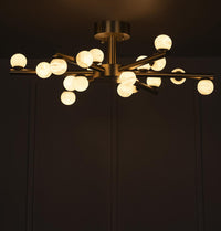 Gine Marble Bulk Antique Chandelier 65 Cm - Heka Lighting & Trading Limited