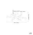 Gine Marble Bulk Antique Chandelier 65 Cm - Heka Lighting & Trading Limited