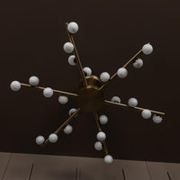 Gine Marble Bulk Antique Chandelier 85 Cm - Heka Lighting & Trading Limited