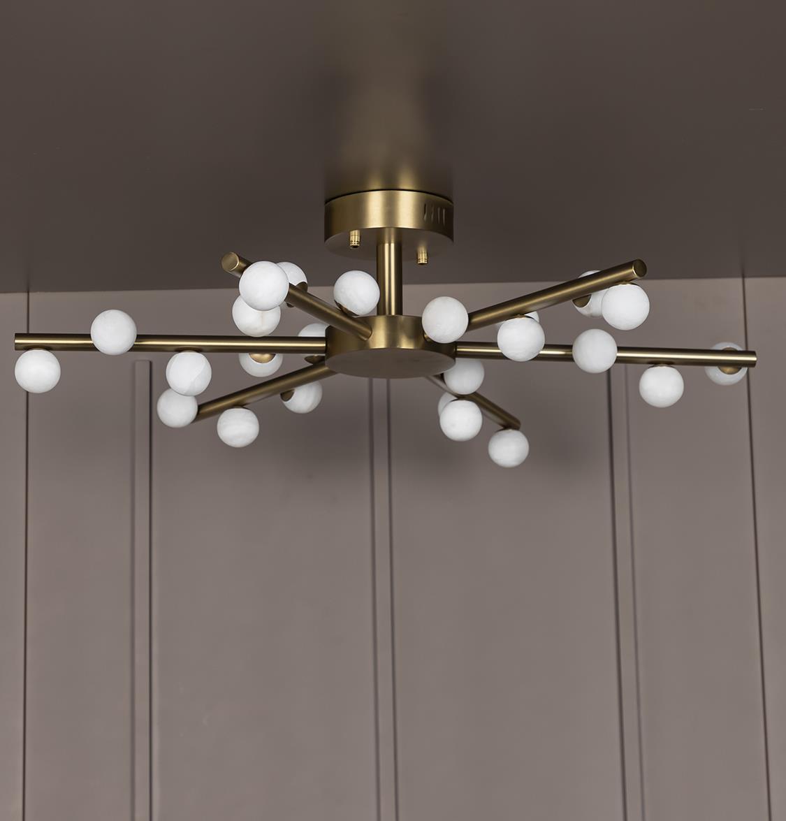 Gine Marble Bulk Antique Chandelier 85 Cm - Heka Lighting & Trading Limited