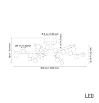 Gine Marble Bulk Antique Chandelier 85 Cm - Heka Lighting & Trading Limited