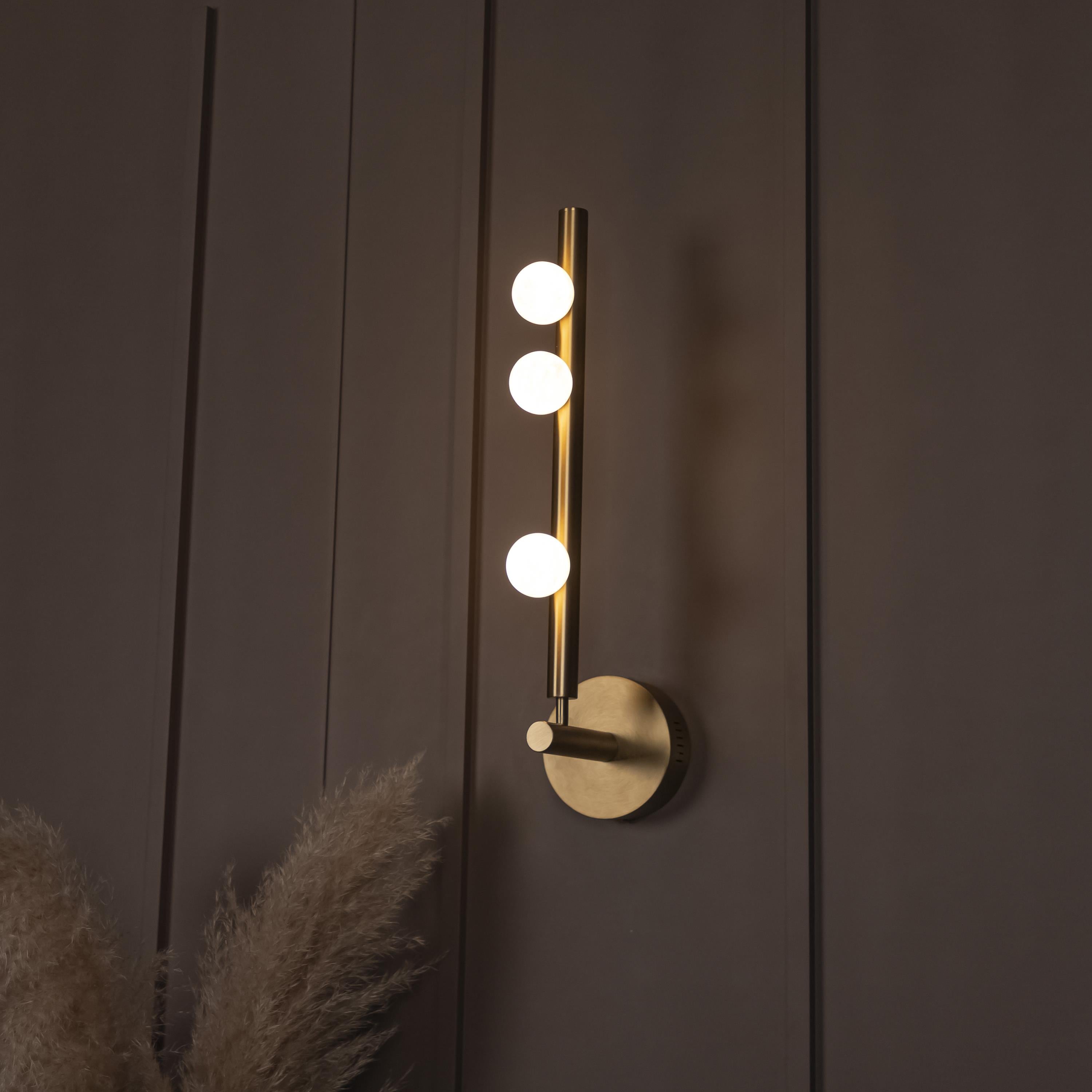 Gine Marble Bulk Antique Wall Sconce 50 Cm - Heka Lighting & Trading Limited