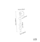 Gine Marble Bulk Antique Wall Sconce 50 Cm - Heka Lighting & Trading Limited