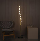 Gine Marble Bulk Brushed Brass Floor Lamp - Heka Lighting & Trading Limited