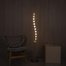 Gine Marble Bulk Brushed Brass Floor Lamp - Heka Lighting & Trading Limited