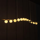 Gine Marble Bulk Dining Table Chandelier 120 Cm - Heka Lighting & Trading Limited