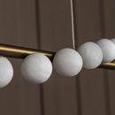 Gine Marble Bulk Dining Table Chandelier 120 Cm - Heka Lighting & Trading Limited