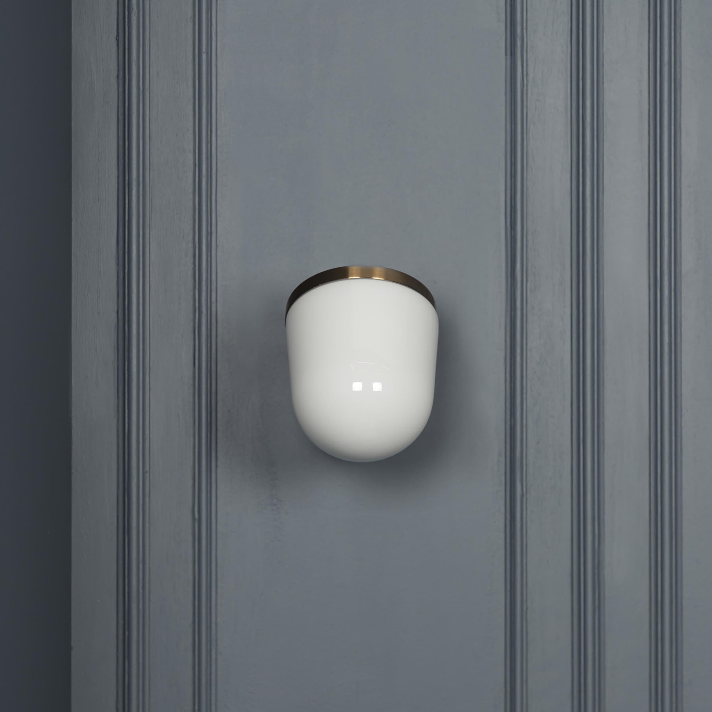 Gize Soft Brushed Brass Glass Wall Sconce - Heka Lighting & Trading Limited
