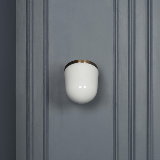 Gize Soft Brushed Brass Glass Wall Sconce