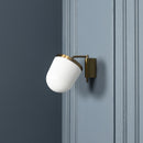 Gize Soft Brushed Brass Glass Wall Sconce - Heka Lighting & Trading Limited