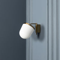 Gize Soft Brushed Brass Glass Wall Sconce - Heka Lighting & Trading Limited