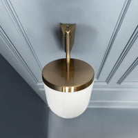 Gize Soft Brushed Brass Glass Wall Sconce - Heka Lighting & Trading Limited