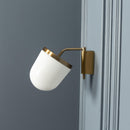 Gize Soft Brushed Brass Glass Wall Sconce - Heka Lighting & Trading Limited