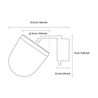 Gize Soft Brushed Brass Glass Wall Sconce - Heka Lighting & Trading Limited
