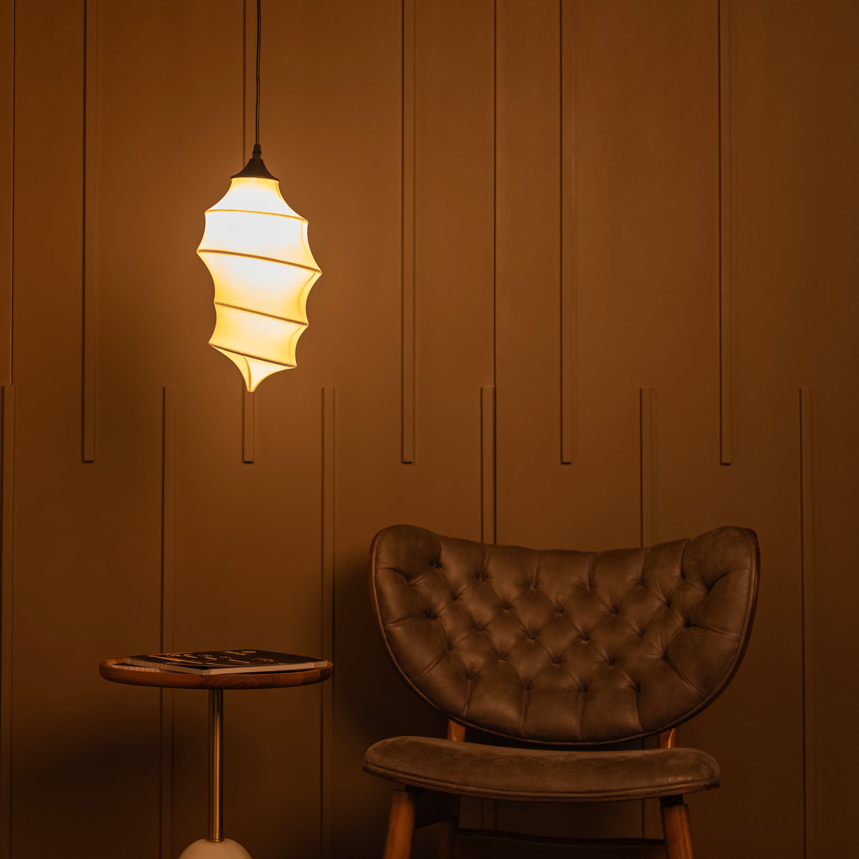 Ceres Soft Touch White Pendant Light Chandelier 20Cm