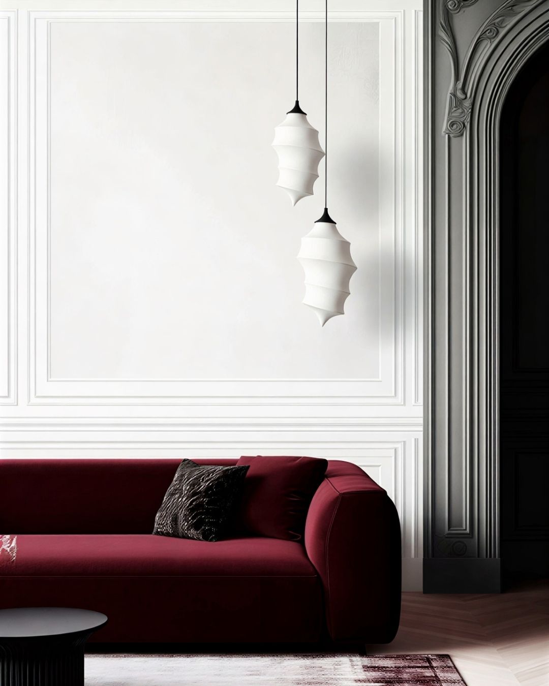 Ceres Soft Touch White Pendant Light Chandelier 20Cm