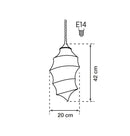 Ceres Soft Touch White Pendant Light Chandelier 20Cm - Heka Lighting & Trading Limited