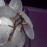 Gana White Frosted Glass Antique Chandelier 50 Cm - Heka Lighting & Trading Limited