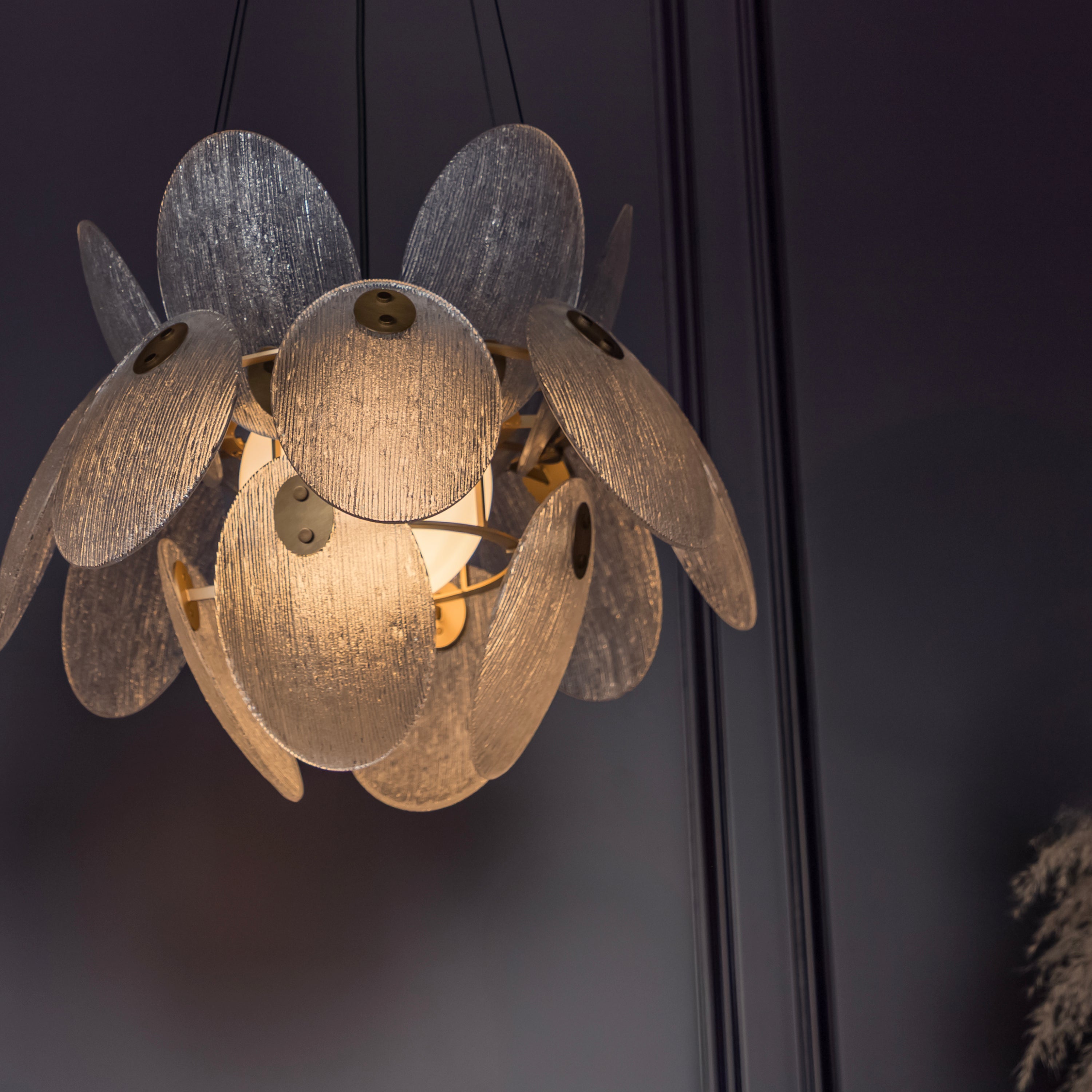 Gana White Frosted Glass Antique Chandelier 50 Cm - Heka Lighting & Trading Limited