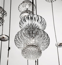 Lange Transparent Glass Antique E14 Pendant Light Chandelier 20 Cm - Heka Lighting & Trading Limited