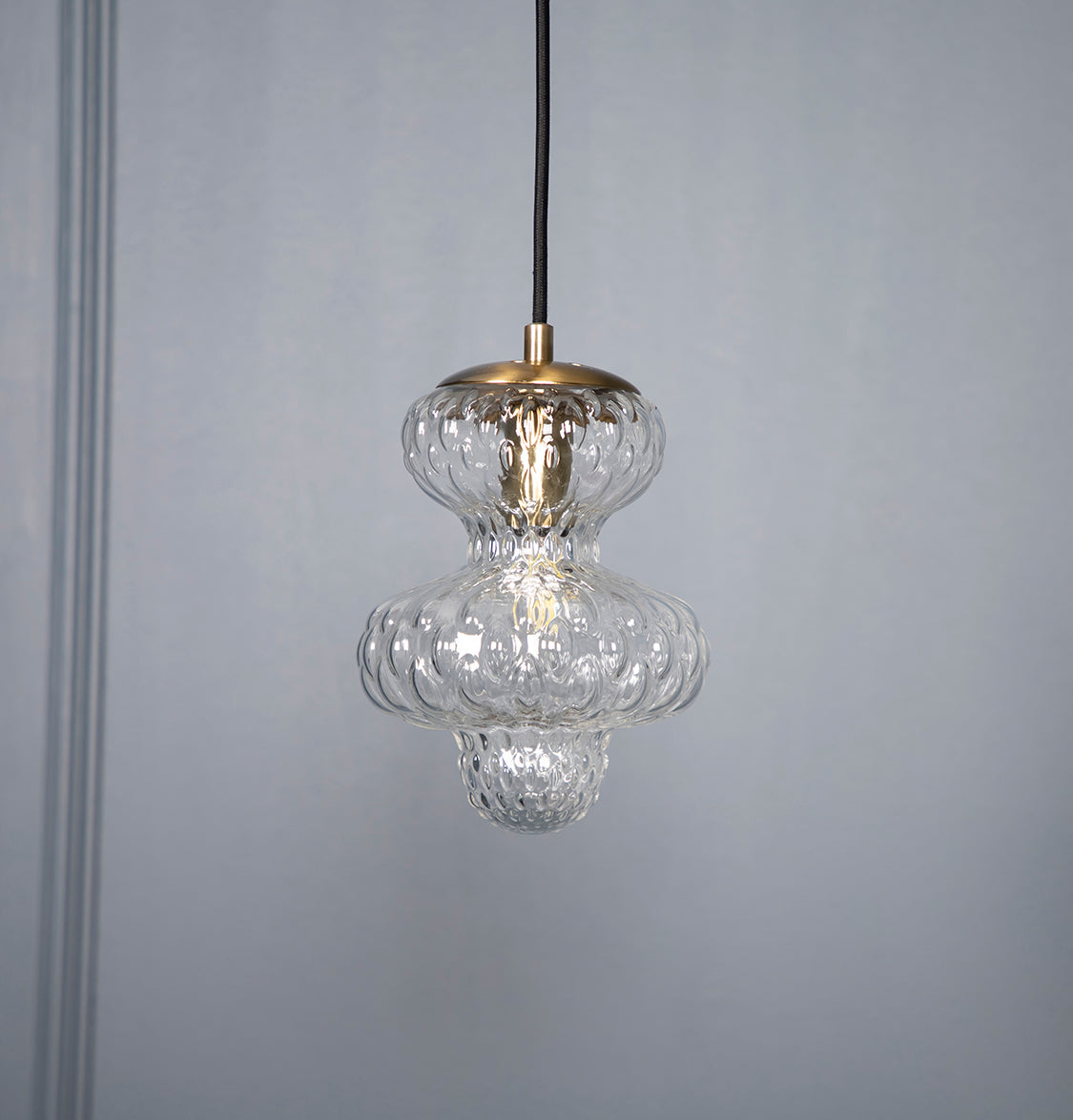 Lange Transparent Glass Antique E14 Pendant Light Chandelier 20 Cm - Heka Lighting & Trading Limited