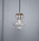 Lange Transparent Glass Antique E14 Pendant Light Chandelier 20 Cm - Heka Lighting & Trading Limited