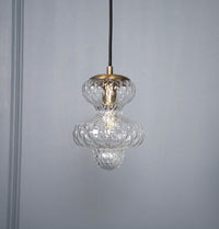 Lange Transparent Glass Antique E14 Pendant Light Chandelier 20 Cm - Heka Lighting & Trading Limited