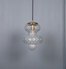 Lange Transparent Glass Antique E27 Pendant Light Chandelier 25 Cm - Heka Lighting & Trading Limited