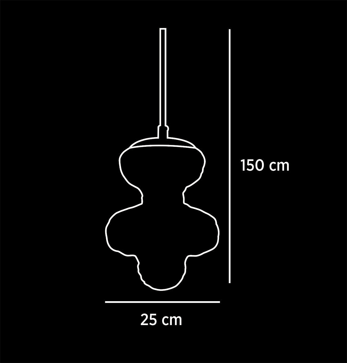 Lange Transparent Glass Antique E27 Pendant Light Chandelier 25 Cm - Heka Lighting & Trading Limited