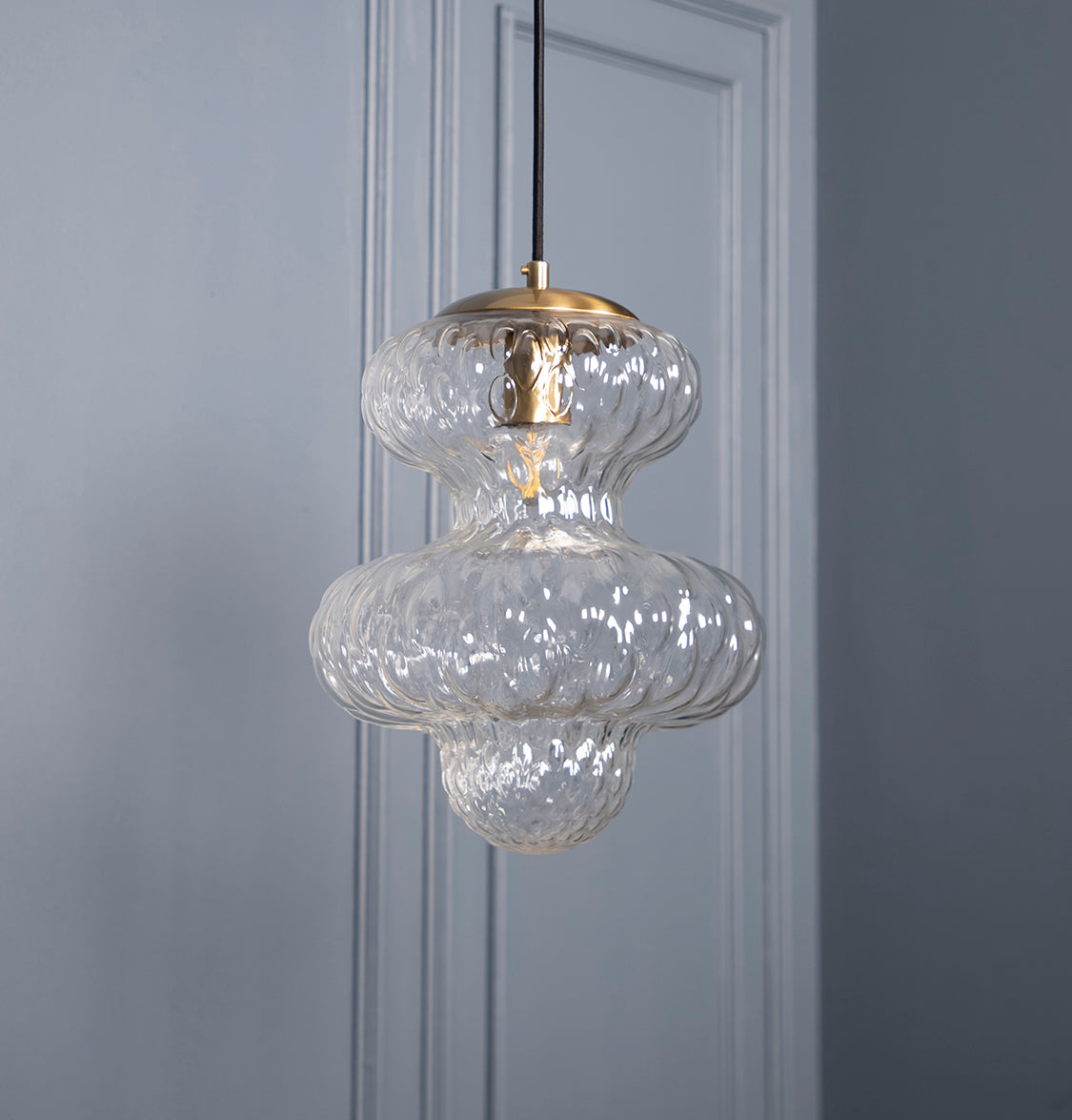 Lange Transparent Glass Antique E27 Pendant Light Chandelier 30Cm - Heka Lighting & Trading Limited