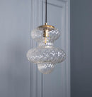 Lange Transparent Glass Antique E27 Pendant Light Chandelier 30Cm - Heka Lighting & Trading Limited