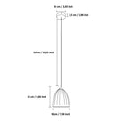 Dakar Antique Transparent Glass Pendant Light Chandelier 20 Cm | Modern Decorative Lighting For Homes & Hotels