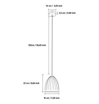 Dakar Antique Transparent Glass Pendant Light Chandelier 20 Cm | Modern Decorative Lighting For Homes & Hotels