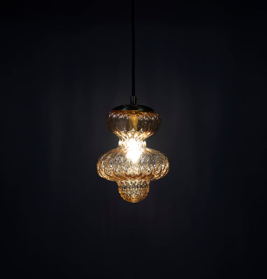 Lange Honey Glass Antique Pendant Light Chandelier 20 Cm