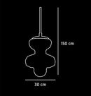 Lange Honey Glass Antique Pendant Light Chandelier 30 Cm - Heka Lighting & Trading Limited