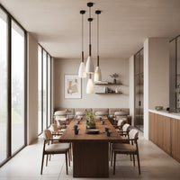 Zada Single White Concrete E27 Pendant Light Chandelier