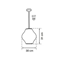 Orion Soft Touch White Pendant Light Chandelier 30 Cm - Heka Lighting & Trading Limited