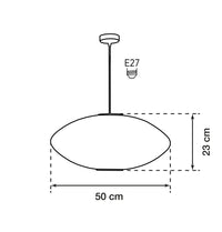 Orion Soft Touch White Elips Pendant Light Chandelier 50 Cm - Heka Lighting & Trading Limited
